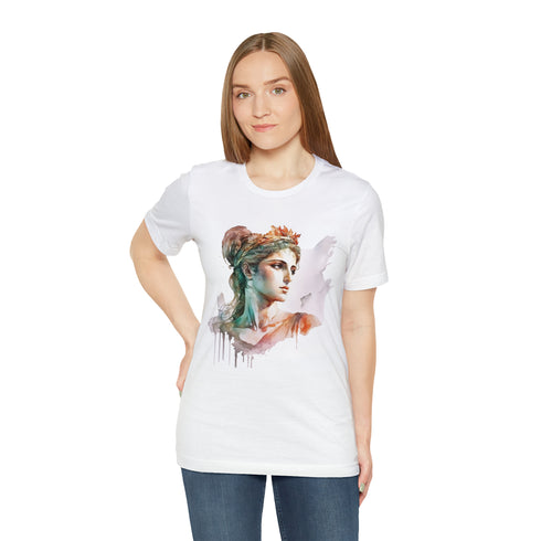 Greecian Goddess in Watercolor - Short Sleeve Tee